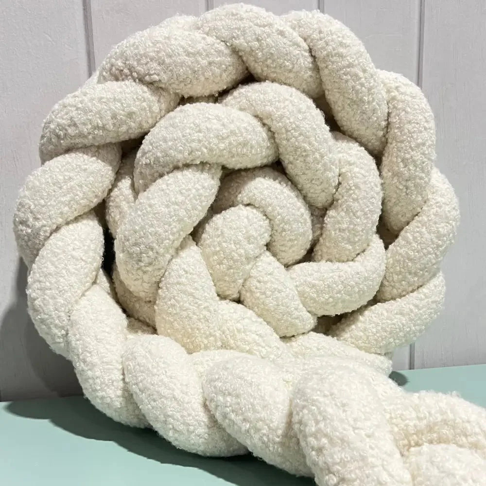 Trenza Protectora de Cuna y cama 200cm BOUCLE BLANCO