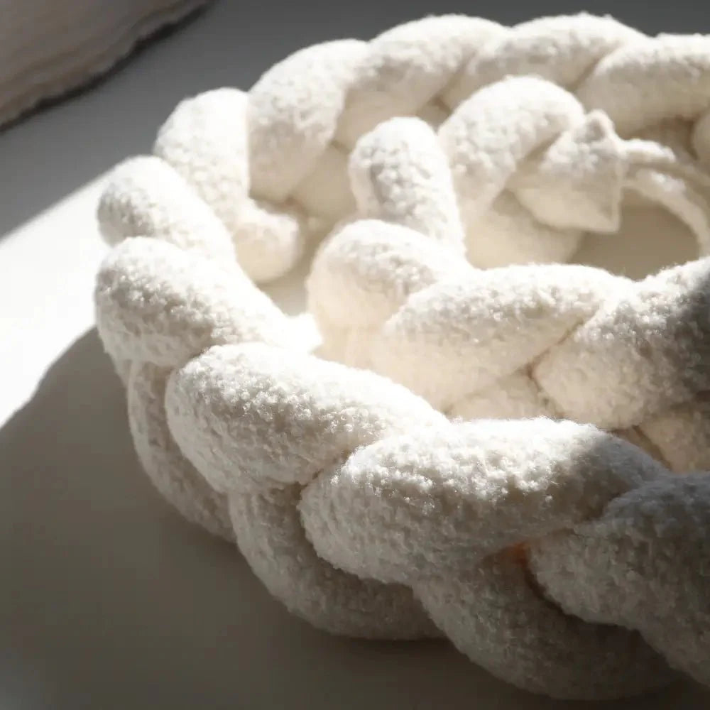 Trenza Protectora de Cuna y cama 200cm BOUCLE BLANCO