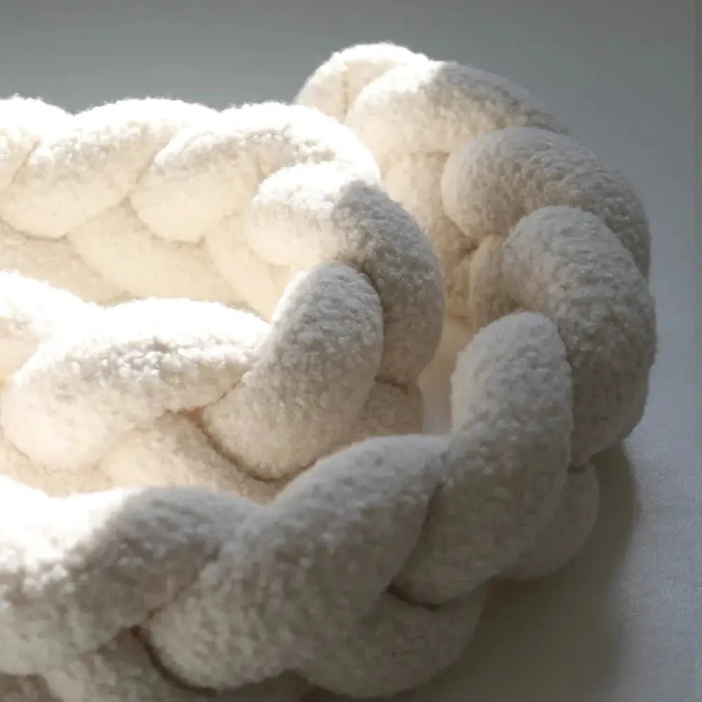 Trenza Protectora de Cuna y cama 200cm BOUCLE BLANCO