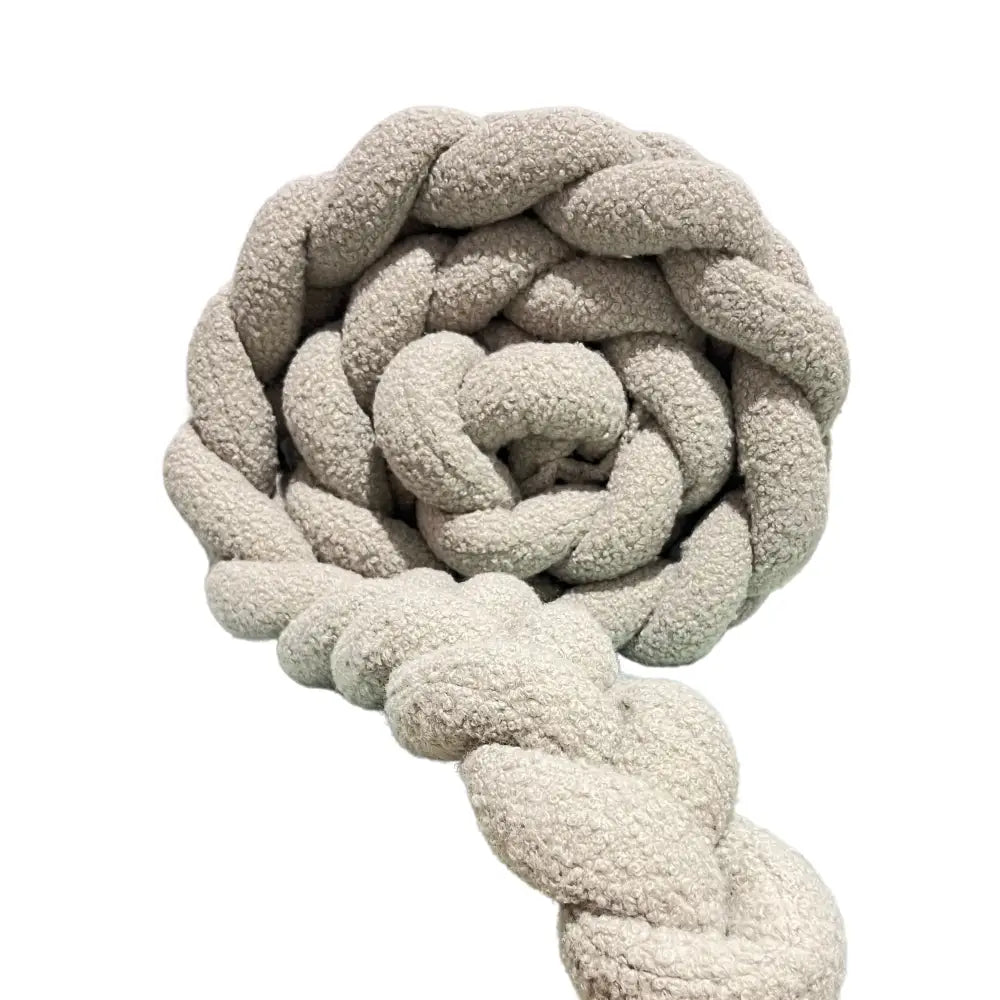 Trenza Protector de Cuna 200cm BOUCLE STONE