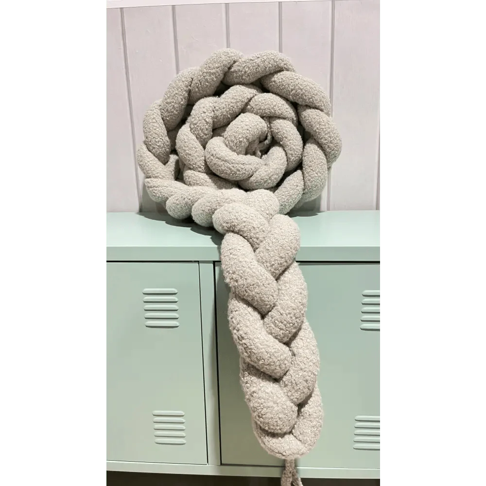 Trenza Protector de Cuna 200cm BOUCLE STONE