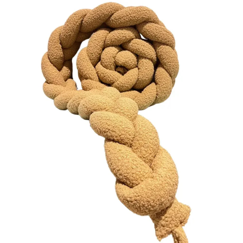 Trenza Protector de Cuna 200cm BOUCLE TOFFEE