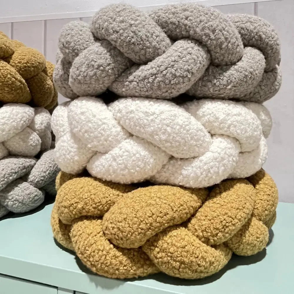 Trenza Protector de Cuna 200cm BOUCLE TOFFEE