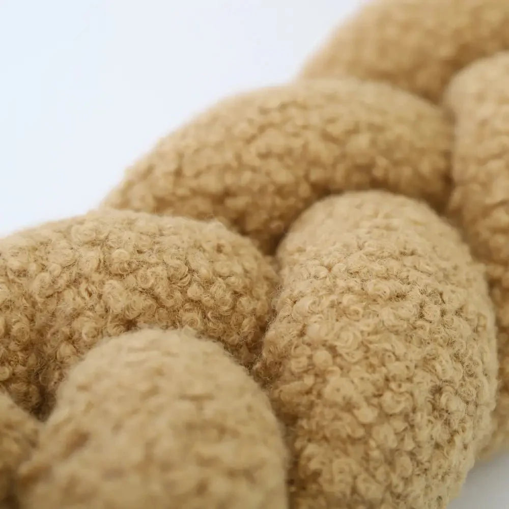 Trenza Protector de Cuna 200cm BOUCLE TOFFEE