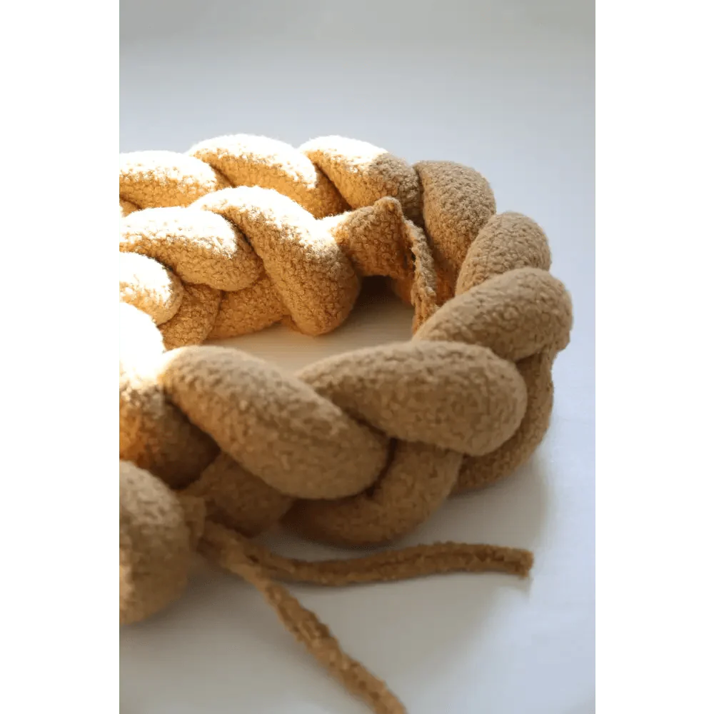 Trenza Protector de Cuna 200cm BOUCLE TOFFEE