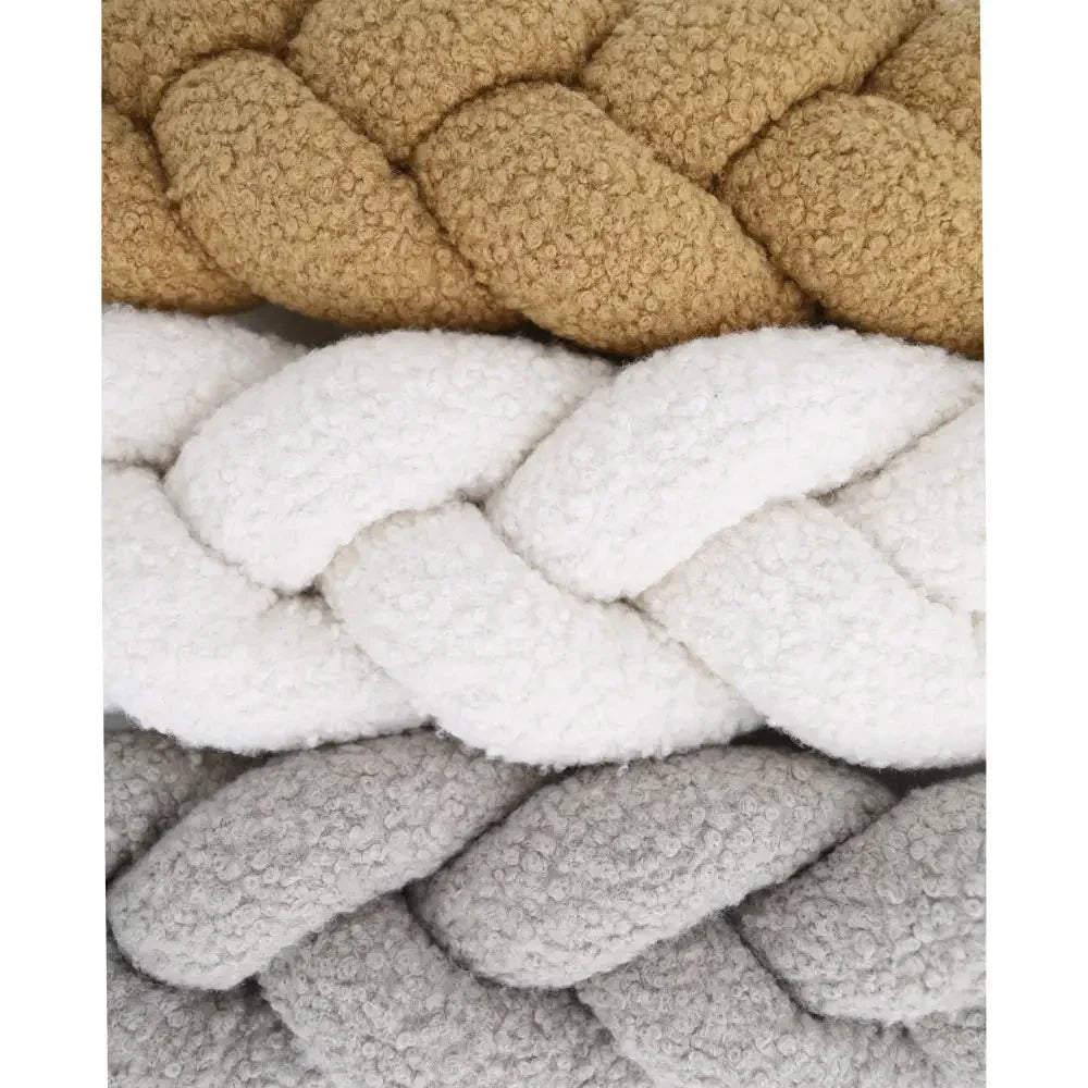 Trenza Protector de Cuna 200cm BOUCLE TOFFEE