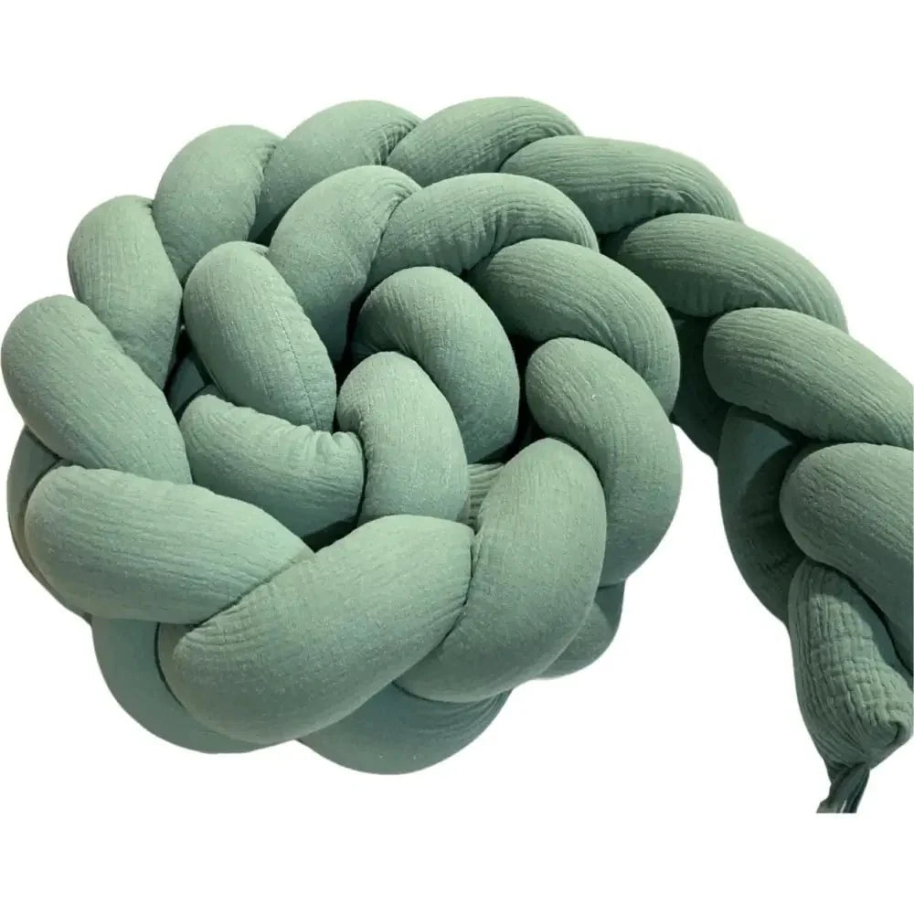 Trenza Protector de Cuna 210cm MUSGO Muselina