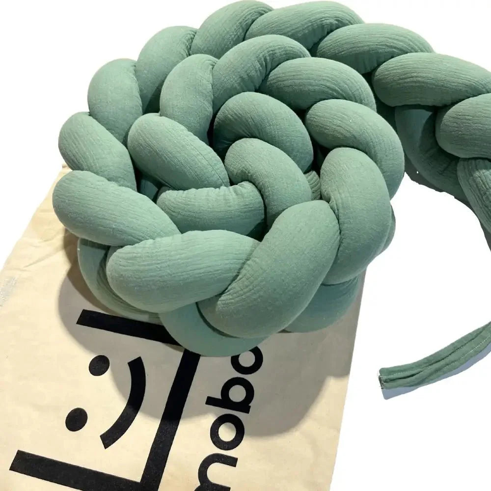 Trenza Protector de Cuna 210cm MUSGO Muselina