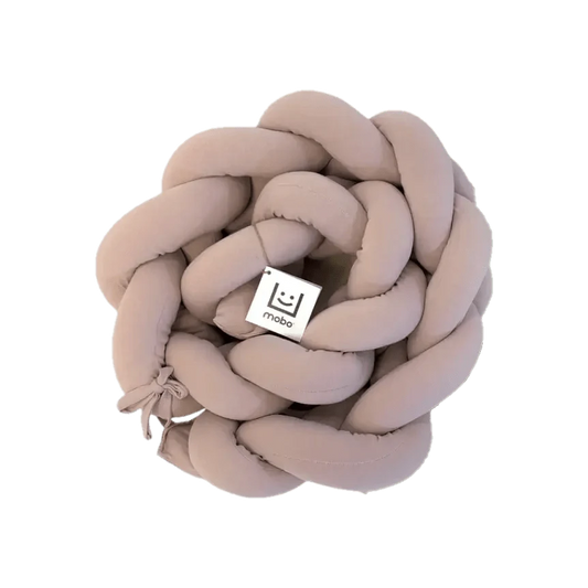 Trenza Protector de Cuna 210cm ROSA