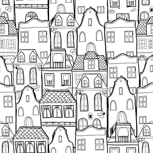 Papel Pintado CASAS SDC-LH-001 Negro