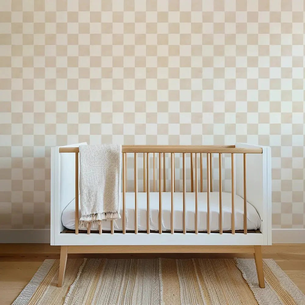 Papel Pintado Infantil "Damas" Acuarela Beige