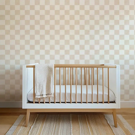 Papel Pintado Infantil "Damas" Acuarela Beige