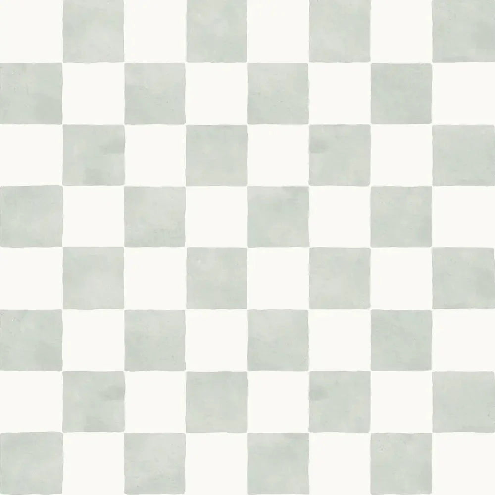 Papel Pintado Infantil "Damas" Acuarela Menta