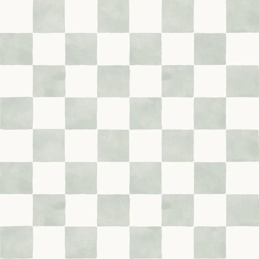 Papel Pintado Infantil "Damas" Acuarela Menta