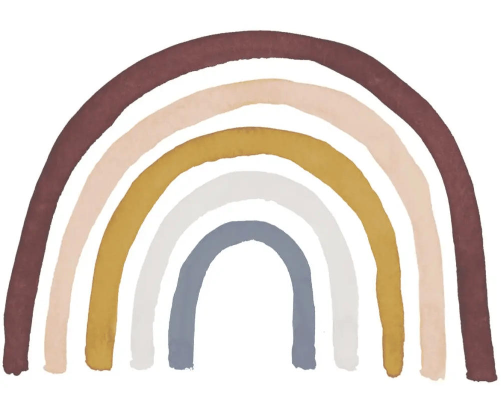 Vinil Infantil Reposicionable RAINBOW MULTI - SUEÑOS DE CIGUEÑA