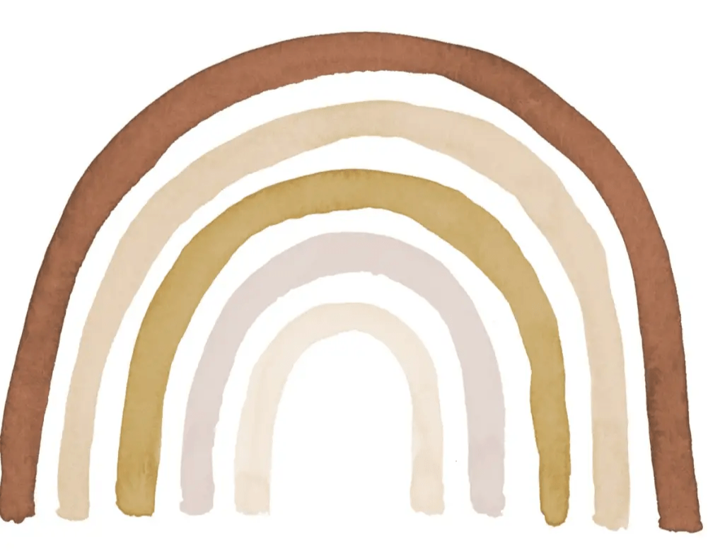 Vinilo infantil reposicionable Infantil RAINBOW TOFFEE