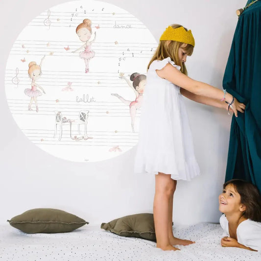 Vinilo Circle Ø95cm "BAILARINAS"