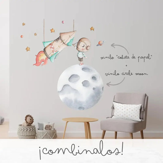 Vinilo Circle Ø95cm "MOON"