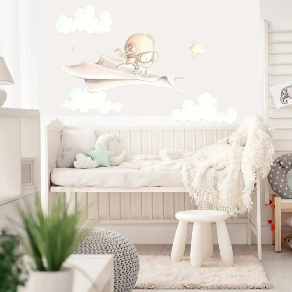 Vinilo de Tela Infantil AVION DE PAPEL