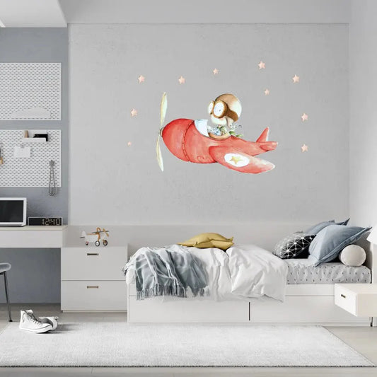 Vinilo de Tela Infantil FAST PLANE