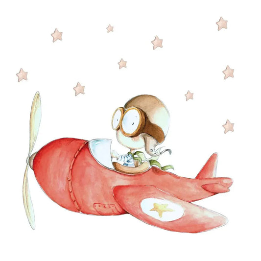 Vinilo de Tela Infantil FAST PLANE
