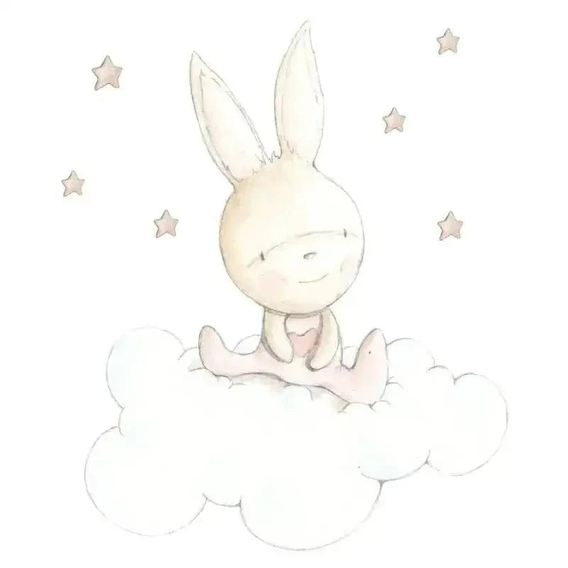 Vinilo de Tela Infantil PINK DREAMS - SUEÑOS DE CIGUEÑA