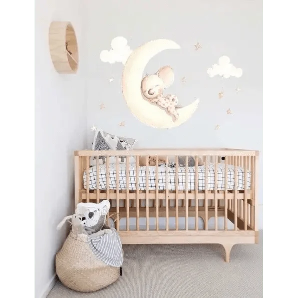 Vinilo de Tela Infantil SUEÑOS EN LA LUNA