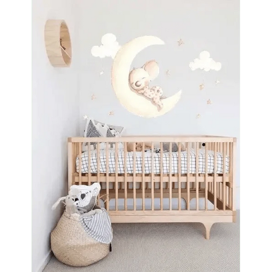 Vinilo de Tela Infantil SUEÑOS EN LA LUNA