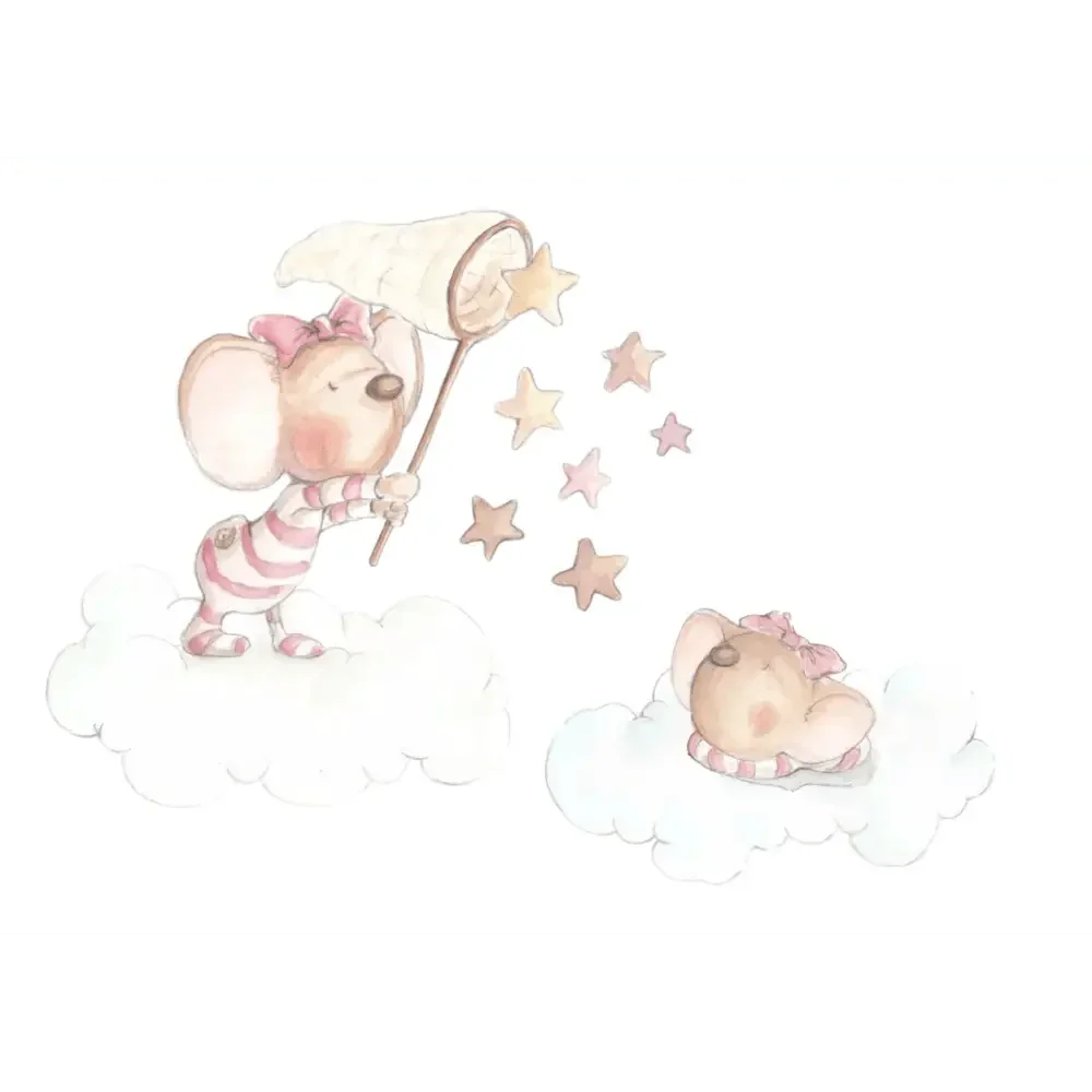 Vinilo Decorativo Infantil ATRAPANDO UNA ESTRELLA