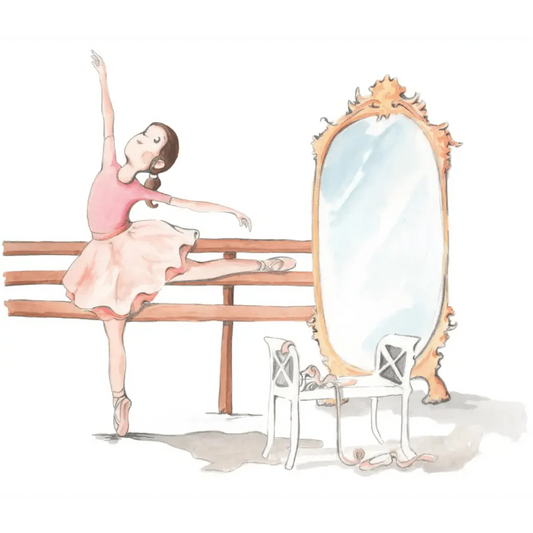 Vinilo Decorativo Infantil Ballet DANZA - SUEÑOS DE CIGUEÑA