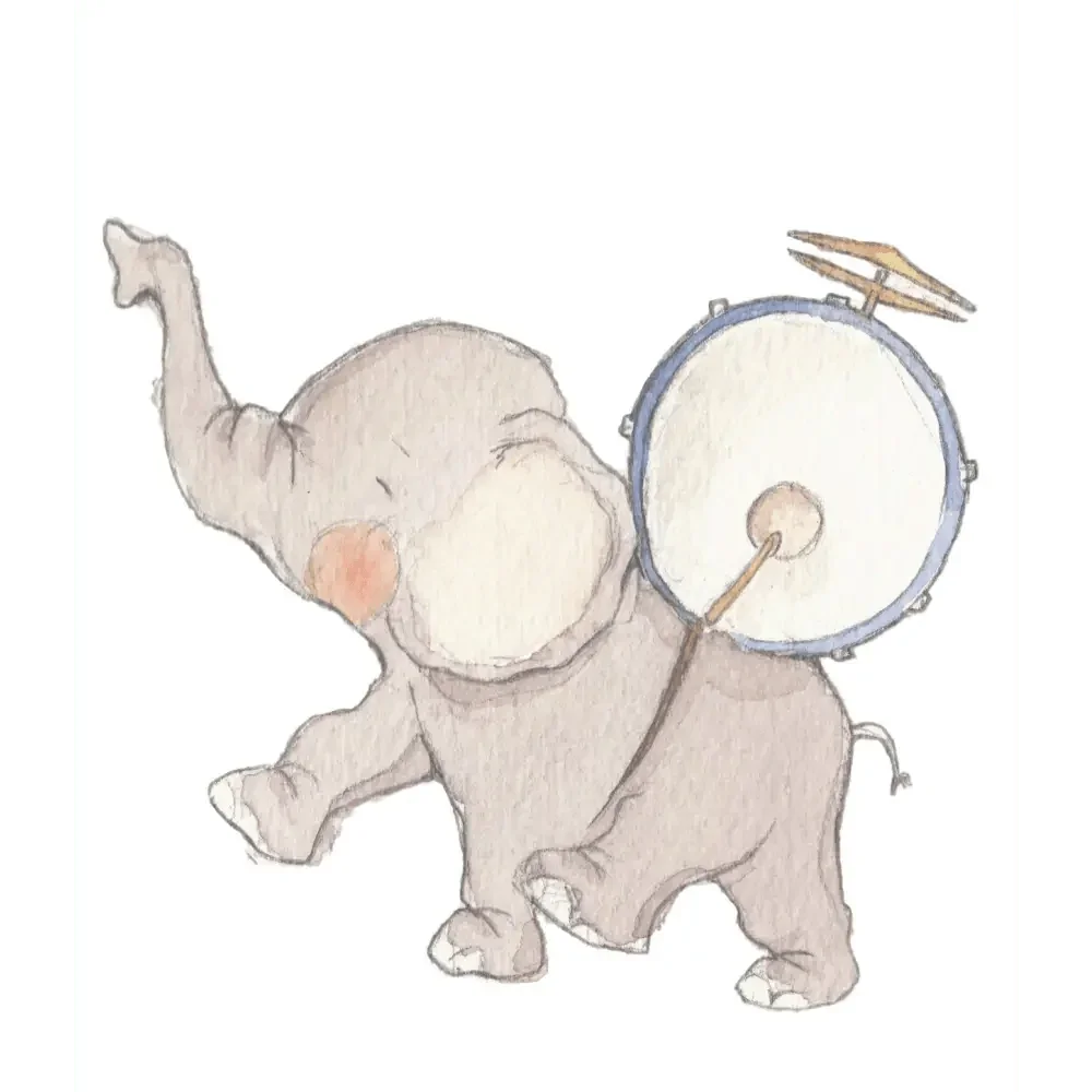 Vinilo Decorativo Infantil Banda de música - SUEÑOS DE CIGUEÑA