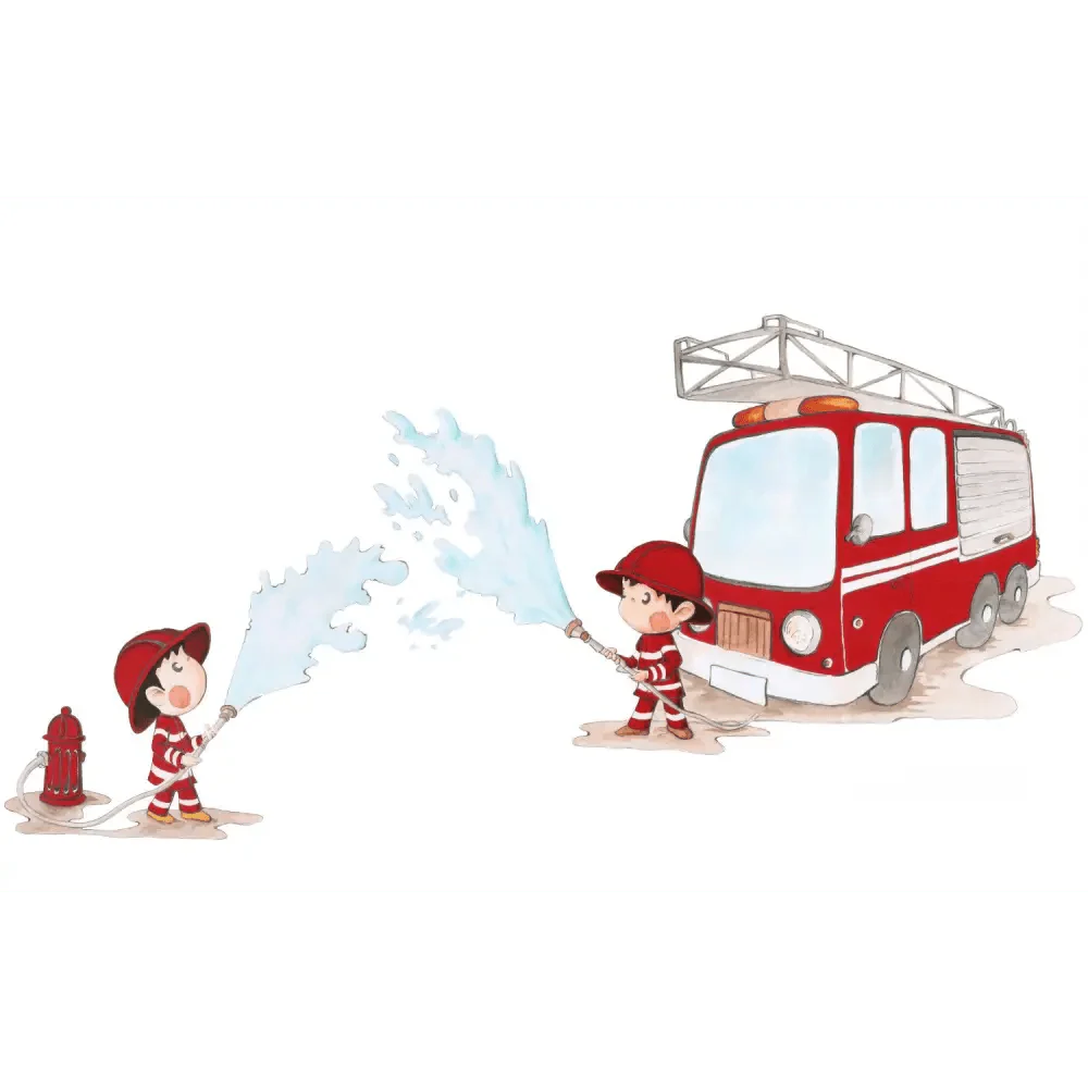 Vinilo Decorativo Infantil BOMBEROS