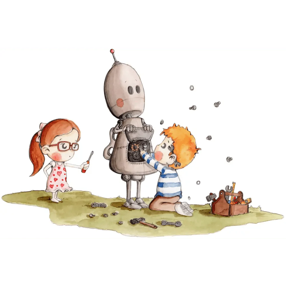 Vinilo Decorativo Infantil BOTTY EL ROBOT