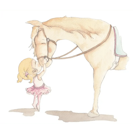Vinilo Decorativo Infantil Caballos - BEST FRIEND GIRL - SUEÑOS DE CIGUEÑA