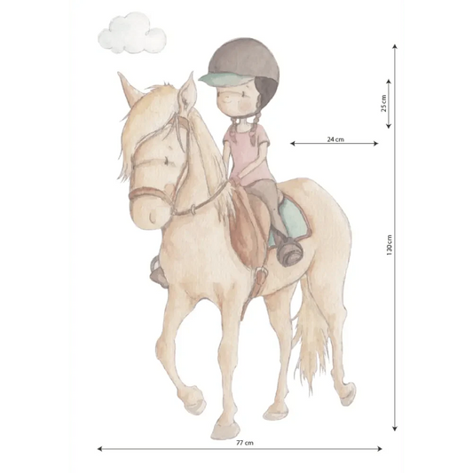 Vinilo Decorativo Infantil Caballos HORSE RIDING