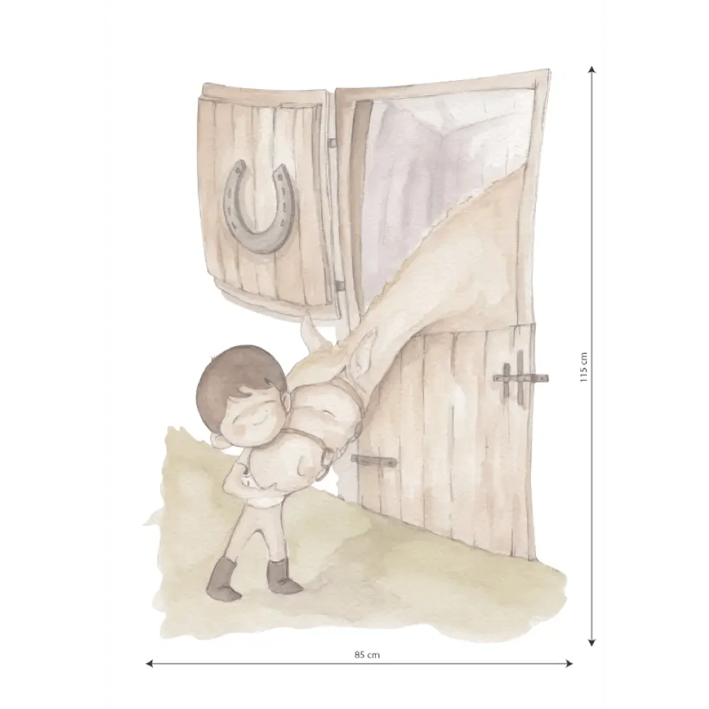 Vinilo Decorativo Infantil Caballos LOVE HORSE BOY
