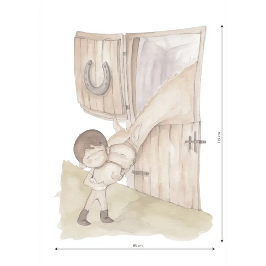 Vinilo Decorativo Infantil Caballos LOVE HORSE BOY