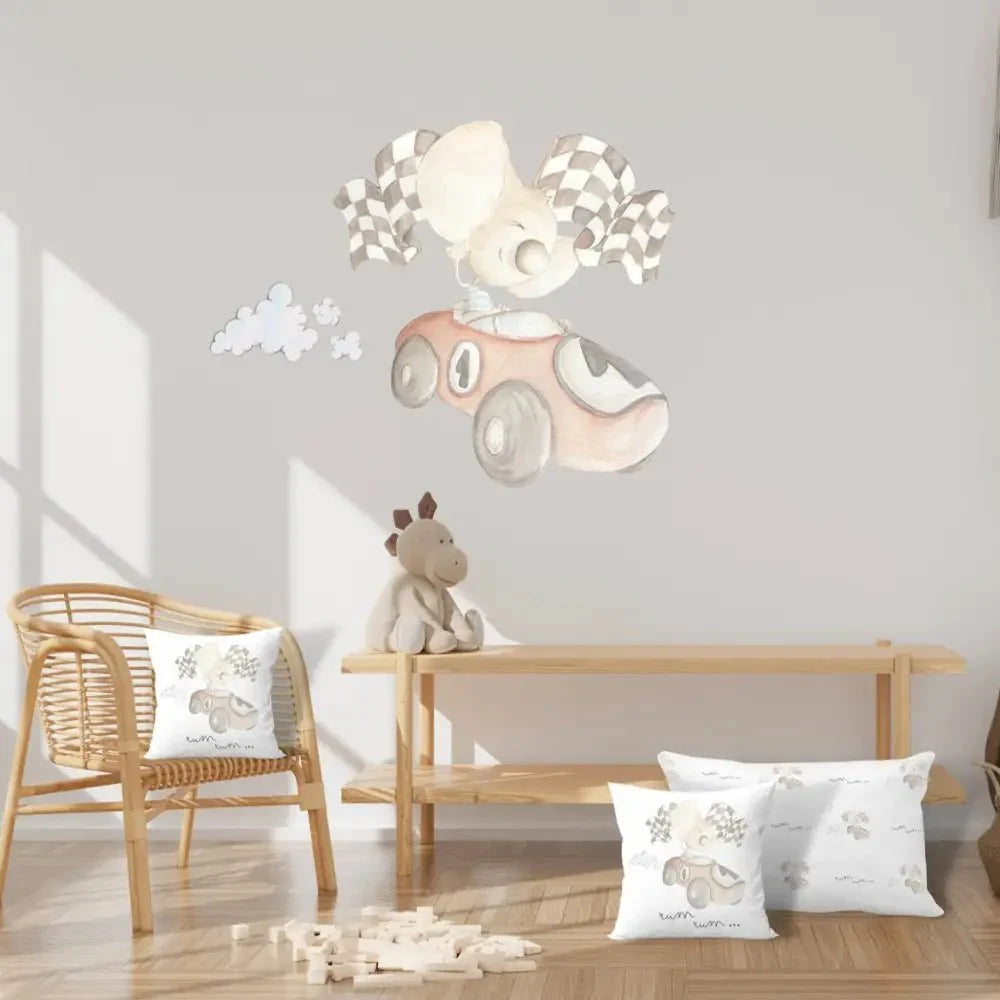 Vinilo Decorativo Infantil COCHE DE CARRERAS