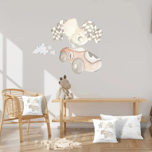 Vinilo Decorativo Infantil COCHE DE CARRERAS