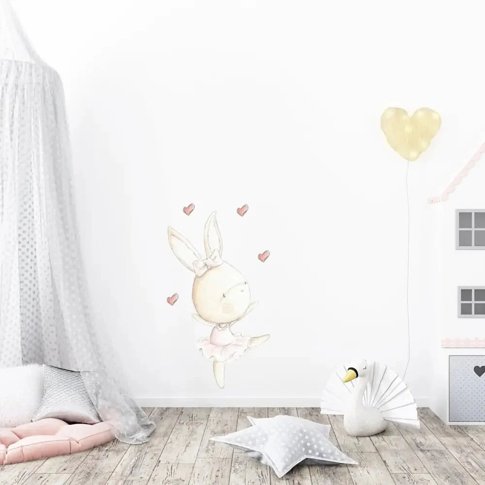 Vinilo Decorativo Infantil DANCE RABBIT 01 - SUEÑOS DE CIGUEÑA