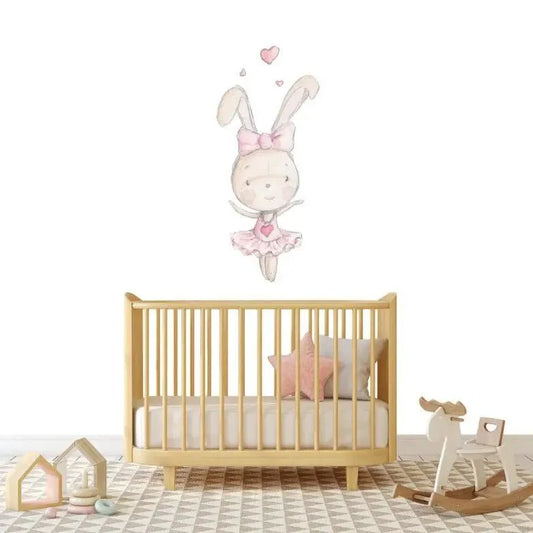 Vinilo Decorativo Infantil DANCE RABBIT 02 - SUEÑOS DE CIGUEÑA