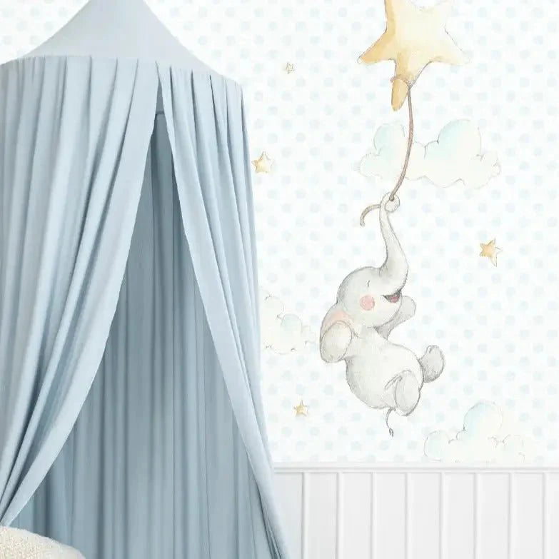 Vinilo Decorativo Infantil ELEFANTITO FELIZ - SUEÑOS DE CIGUEÑA