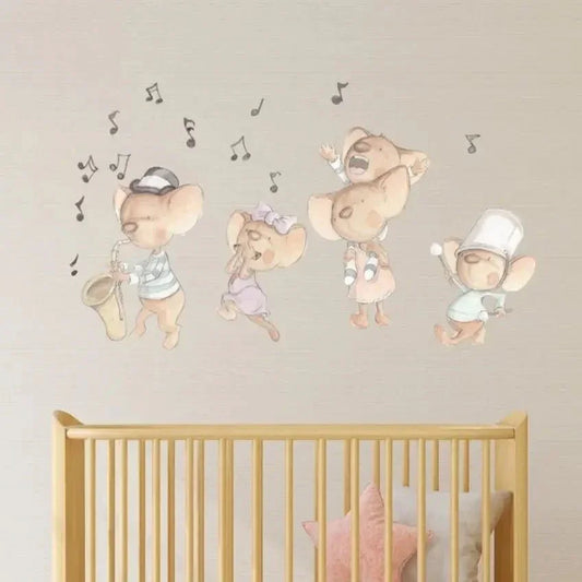 Vinilo Decorativo Infantil FAMILIA DE RATITAS - SUEÑOS DE CIGUEÑA