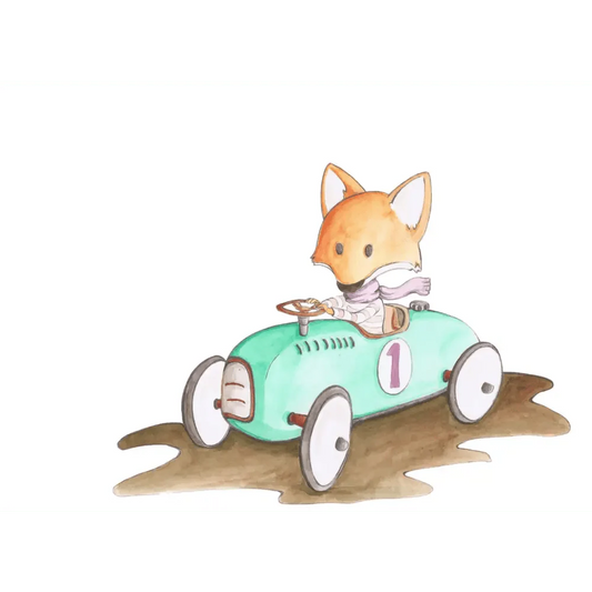 Vinilo Decorativo Infantil FOXY FOX - SUEÑOS DE CIGUEÑA