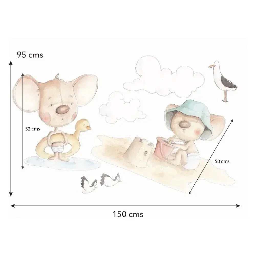 Vinilo Decorativo Infantil JUEGOS EN LA ARENA