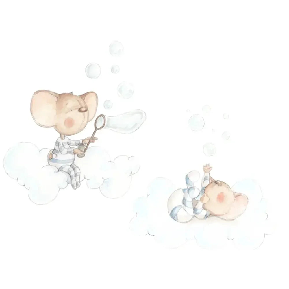 Vinilo Decorativo Infantil MIS POMPITAS DE JABON