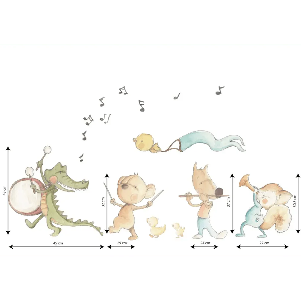 Vinilo Decorativo Infantil MUSICAL BAND 02