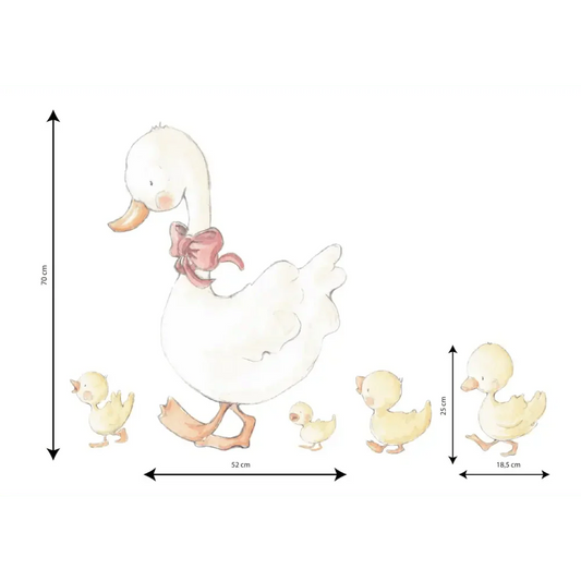 Vinilo Decorativo Infantil patitos MAMA DUCK