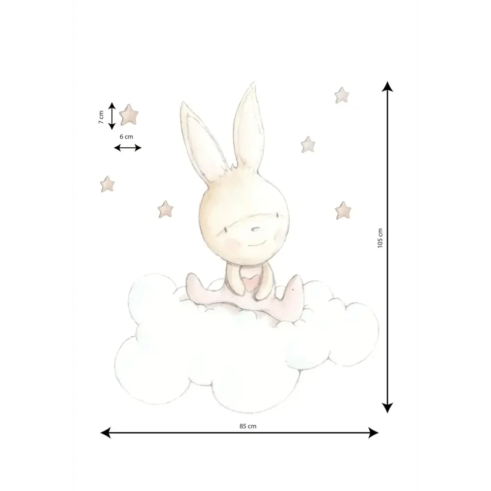 Vinilo Decorativo Infantil PINK DREAMS - SUEÑOS DE CIGUEÑA