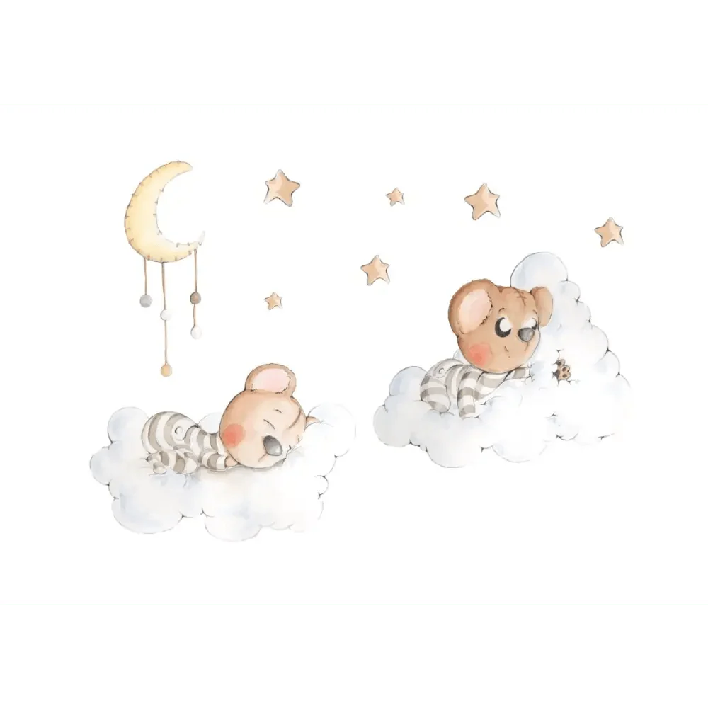 Vinilo Decorativo Infantil SOÑANDO ENTRE NUBES